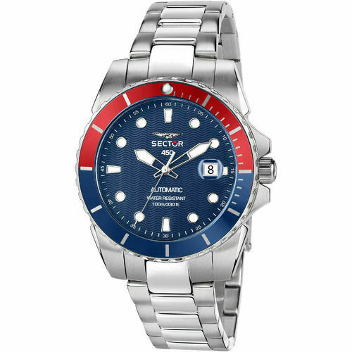 Orologio Uomo Automatico SECTOR Acciaio Pepsi Vetro Zaffiro Edizione Limitata